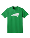 North Carolina - United States Shape Adult Dark T-Shirt by TooLoud-Mens T-Shirt-TooLoud-Kelly-Green-Small-Davson Sales