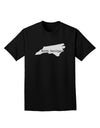 North Carolina - United States Shape Adult Dark T-Shirt by TooLoud-Mens T-Shirt-TooLoud-Black-Small-Davson Sales