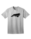 North Carolina - United States Shape Adult T-Shirt: A Stylish Addition to Your Wardrobe by TooLoud-Mens T-shirts-TooLoud-AshGray-Small-Davson Sales