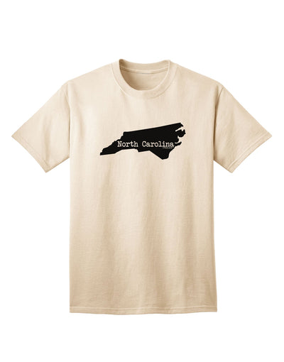 North Carolina - United States Shape Adult T-Shirt: A Stylish Addition to Your Wardrobe by TooLoud-Mens T-shirts-TooLoud-Natural-Small-Davson Sales