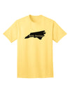 North Carolina - United States Shape Adult T-Shirt: A Stylish Addition to Your Wardrobe by TooLoud-Mens T-shirts-TooLoud-Yellow-Small-Davson Sales