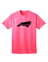 North Carolina - United States Shape Adult T-Shirt: A Stylish Addition to Your Wardrobe by TooLoud-Mens T-shirts-TooLoud-Neon-Pink-Small-Davson Sales