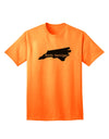 North Carolina - United States Shape Adult T-Shirt: A Stylish Addition to Your Wardrobe by TooLoud-Mens T-shirts-TooLoud-Neon-Orange-Small-Davson Sales