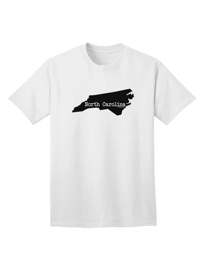 North Carolina - United States Shape Adult T-Shirt: A Stylish Addition to Your Wardrobe by TooLoud-Mens T-shirts-TooLoud-White-Small-Davson Sales