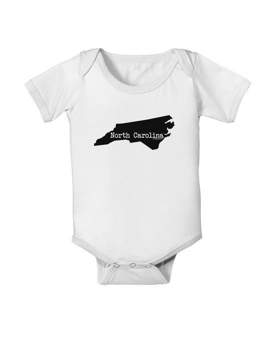 North Carolina - United States Shape Baby Romper Bodysuit by TooLoud-Baby Romper-TooLoud-White-06-Months-Davson Sales
