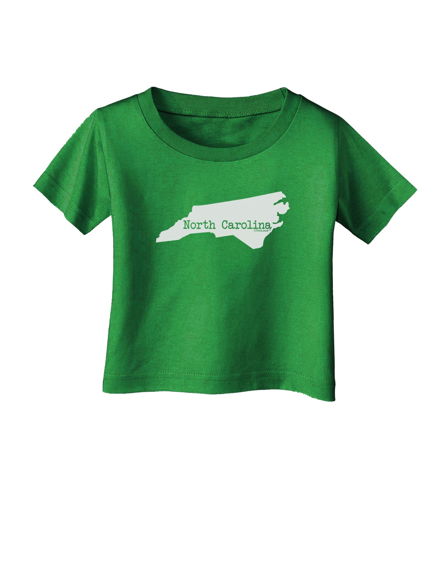 North Carolina - United States Shape Infant T-Shirt Dark by TooLoud-Infant T-Shirt-TooLoud-Clover-Green-06-Months-Davson Sales