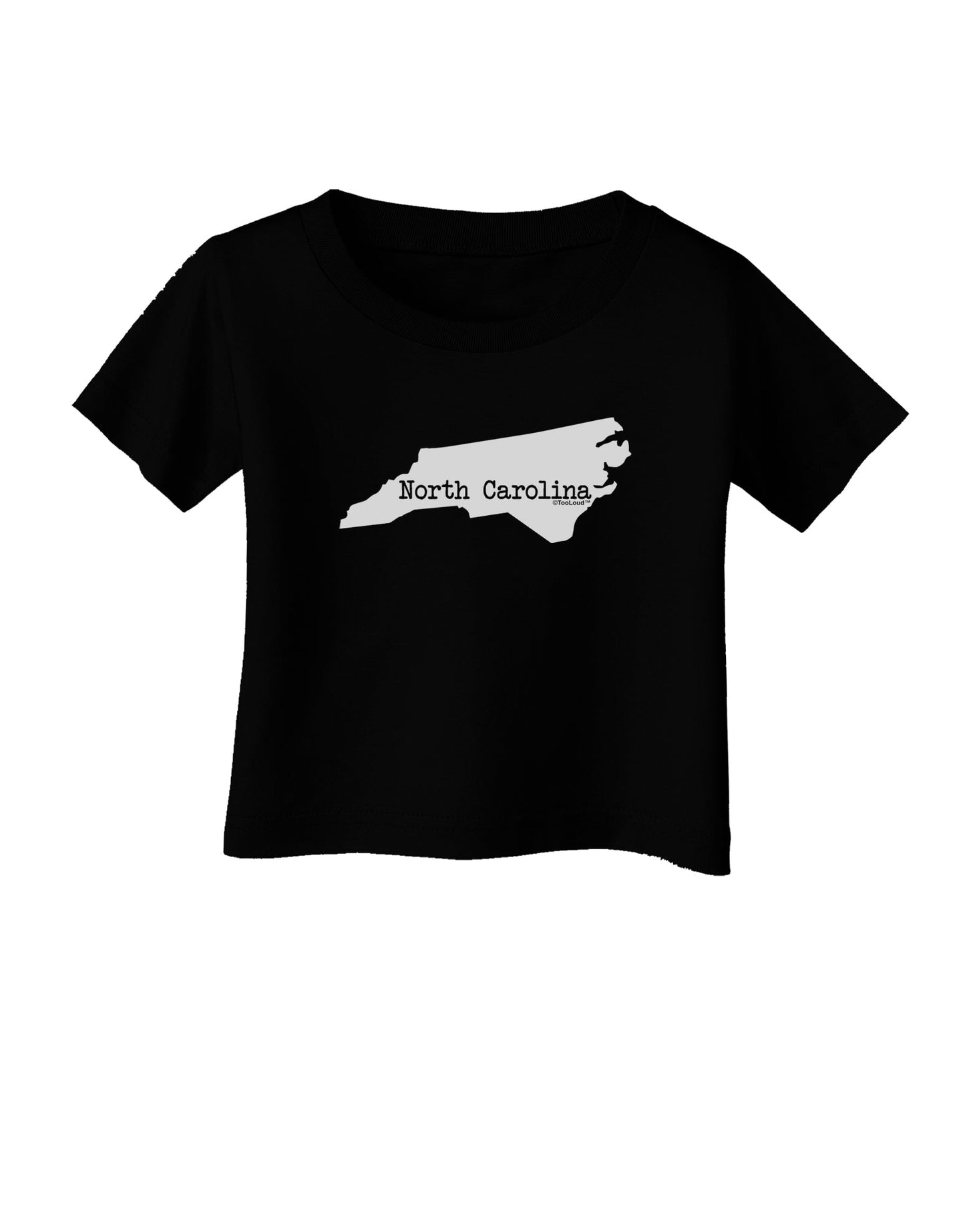 North Carolina - United States Shape Infant T-Shirt Dark by TooLoud-Infant T-Shirt-TooLoud-Black-06-Months-Davson Sales
