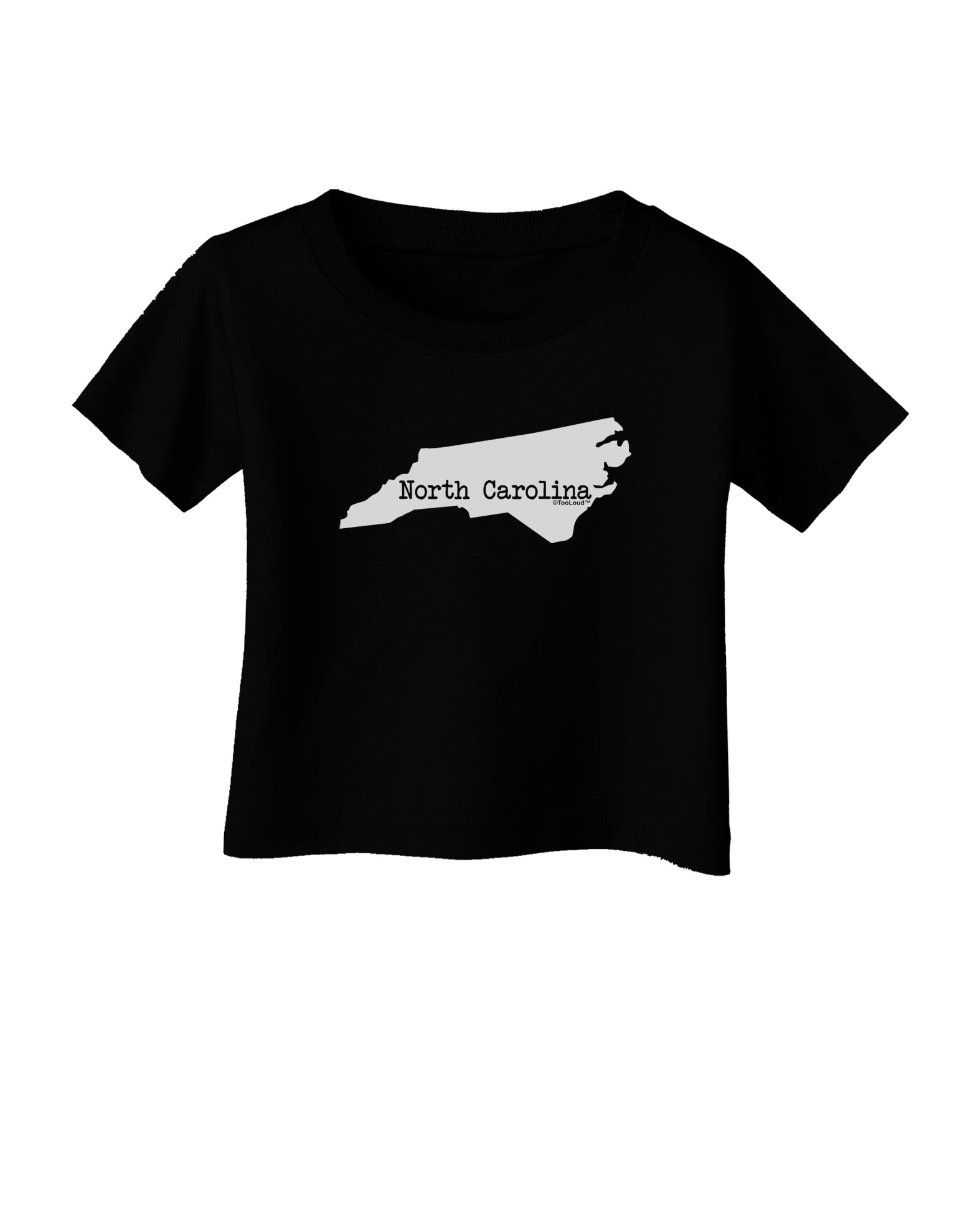 North Carolina - United States Shape Infant T-Shirt Dark by TooLoud-Infant T-Shirt-TooLoud-Black-06-Months-Davson Sales