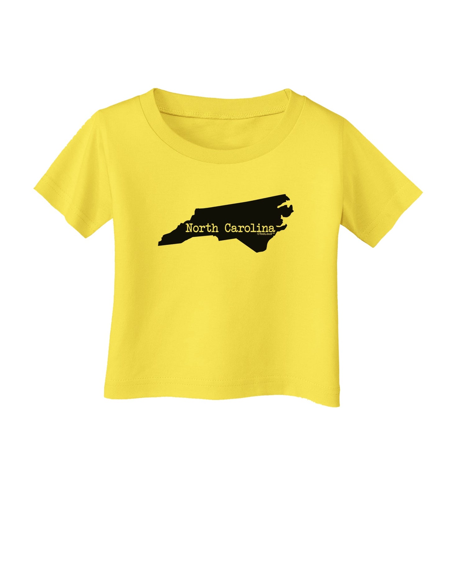 North Carolina - United States Shape Infant T-Shirt by TooLoud-Infant T-Shirt-TooLoud-Yellow-06-Months-Davson Sales