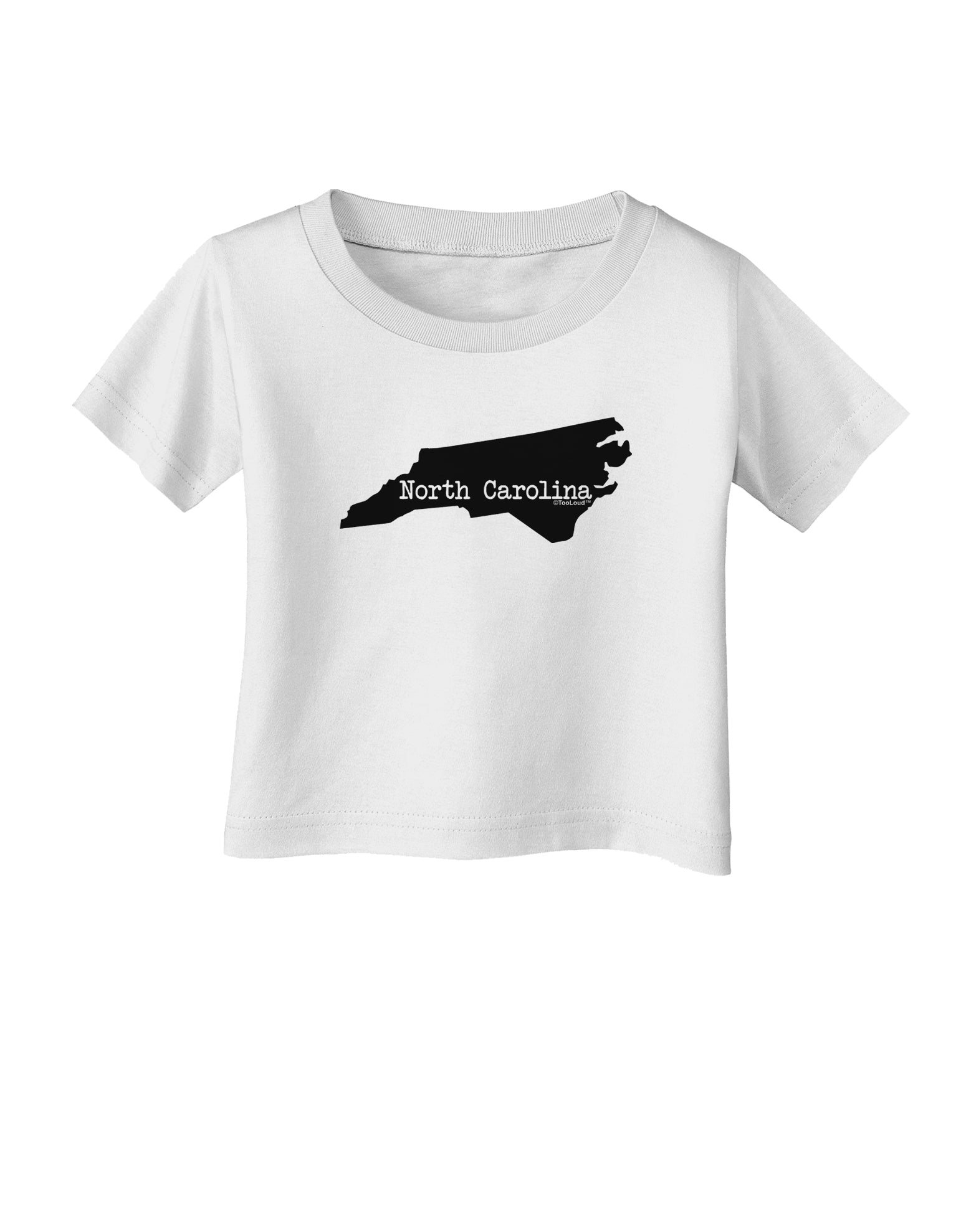 North Carolina - United States Shape Infant T-Shirt by TooLoud-Infant T-Shirt-TooLoud-White-06-Months-Davson Sales