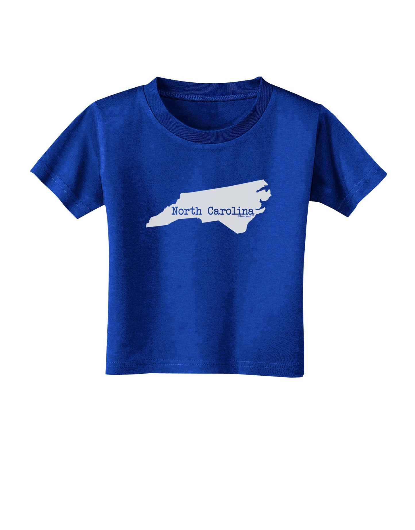 North Carolina - United States Shape Toddler T-Shirt Dark by TooLoud-Toddler T-Shirt-TooLoud-Royal-Blue-2T-Davson Sales