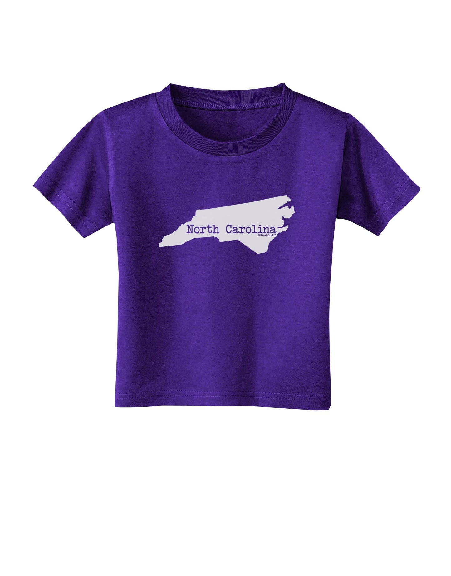North Carolina - United States Shape Toddler T-Shirt Dark by TooLoud-Toddler T-Shirt-TooLoud-Purple-2T-Davson Sales