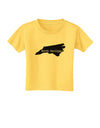 North Carolina - United States Shape Toddler T-Shirt by TooLoud-Toddler T-Shirt-TooLoud-Yellow-2T-Davson Sales