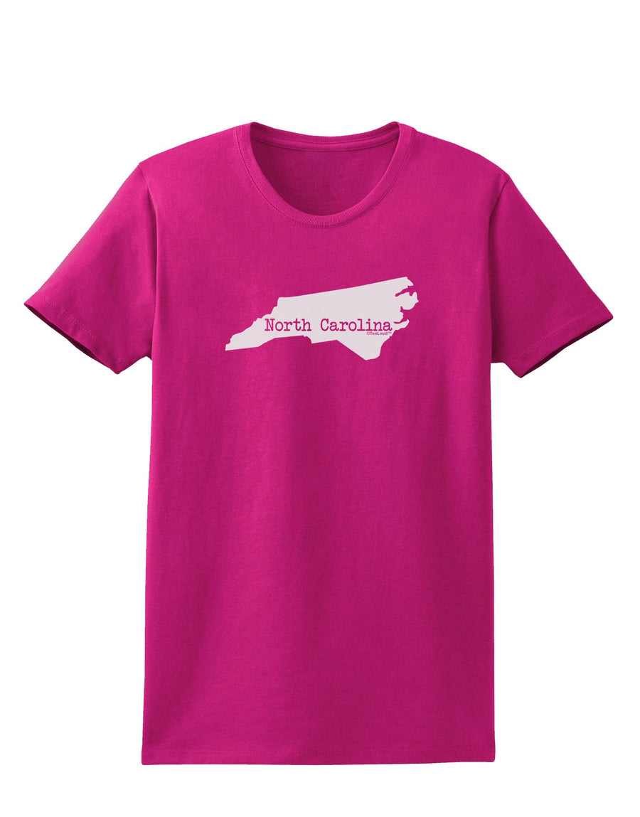 North Carolina - United States Shape Womens Dark T-Shirt by TooLoud-Womens T-Shirt-TooLoud-Black-X-Small-Davson Sales