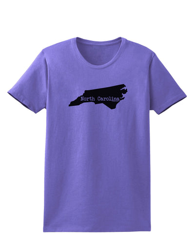 North Carolina - United States Shape Womens T-Shirt by TooLoud-Womens T-Shirt-TooLoud-Violet-X-Small-Davson Sales