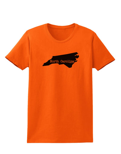 North Carolina - United States Shape Womens T-Shirt by TooLoud-Womens T-Shirt-TooLoud-Orange-X-Small-Davson Sales