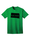 North Dakota - United States Shape Adult T-Shirt: A Stylish Addition to Your Wardrobe by TooLoud-Mens T-shirts-TooLoud-Kelly-Green-Small-Davson Sales