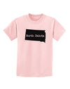 North Dakota - United States Shape Childrens T-Shirt by TooLoud-Childrens T-Shirt-TooLoud-PalePink-X-Small-Davson Sales