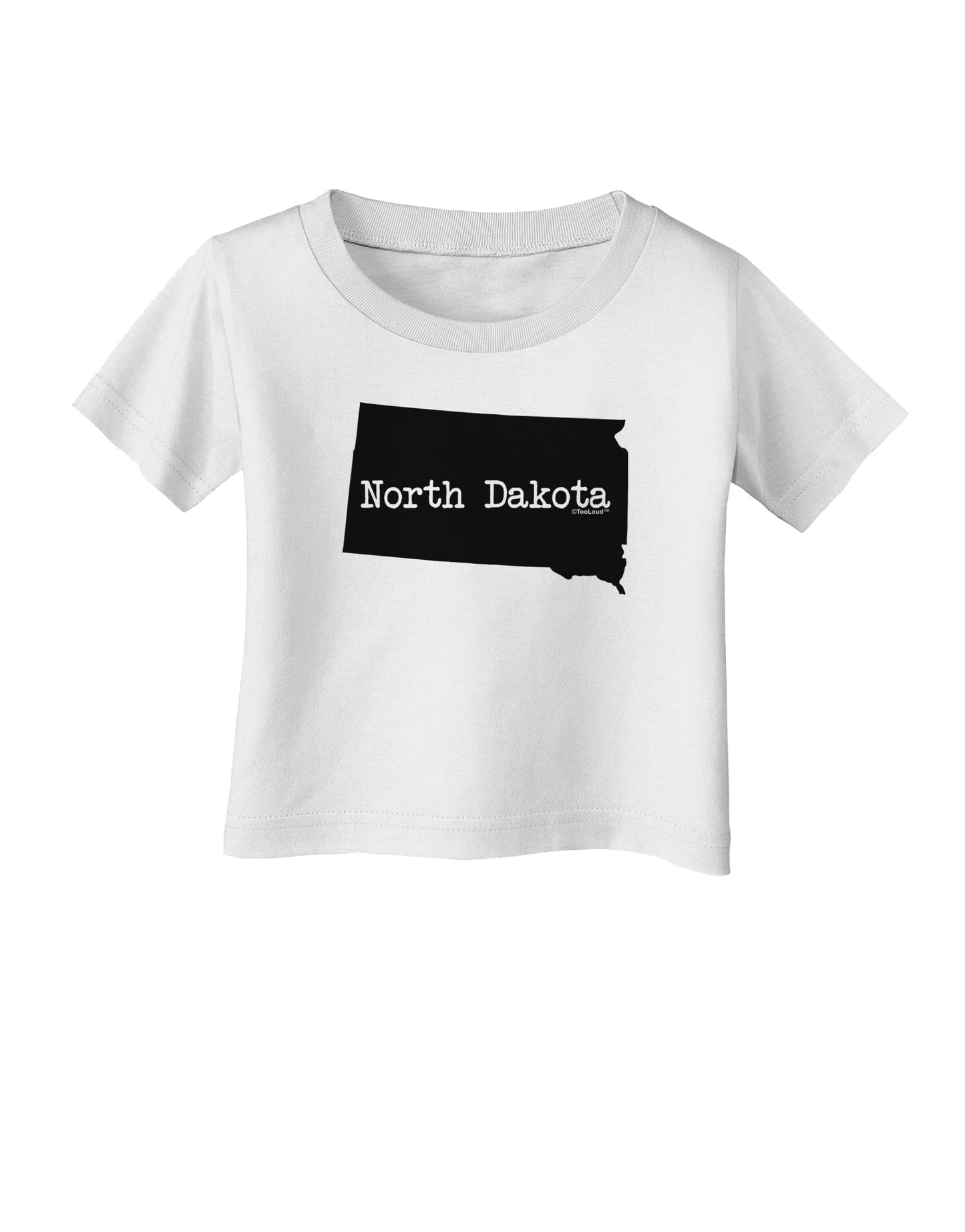 North Dakota - United States Shape Infant T-Shirt by TooLoud-Infant T-Shirt-TooLoud-White-06-Months-Davson Sales