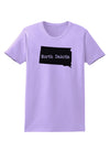 North Dakota - United States Shape Womens T-Shirt by TooLoud-Womens T-Shirt-TooLoud-Lavender-X-Small-Davson Sales