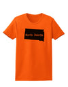 North Dakota - United States Shape Womens T-Shirt by TooLoud-Womens T-Shirt-TooLoud-Orange-X-Small-Davson Sales