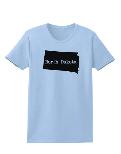 North Dakota - United States Shape Womens T-Shirt by TooLoud-Womens T-Shirt-TooLoud-Light-Blue-X-Small-Davson Sales