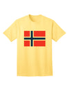 Norwegian Flag Adult T-Shirt - A Stylish Addition to Your Wardrobe-Mens T-shirts-TooLoud-Yellow-Small-Davson Sales