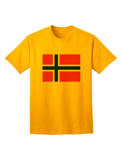 Norwegian Flag Adult T-Shirt - A Stylish Addition to Your Wardrobe-Mens T-shirts-TooLoud-Gold-Small-Davson Sales