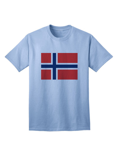 Norwegian Flag Adult T-Shirt - A Stylish Addition to Your Wardrobe-Mens T-shirts-TooLoud-Light-Blue-Small-Davson Sales