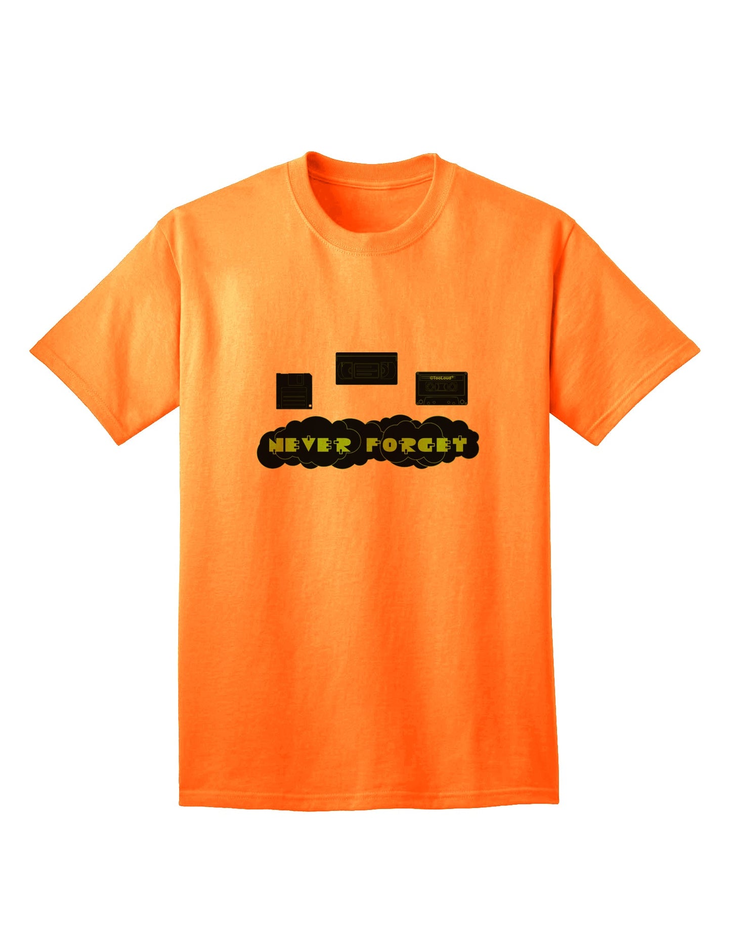 Nostalgic and Humorous Retro 80's Adult T-Shirt by TooLoud-Mens T-shirts-TooLoud-Neon-Orange-Small-Davson Sales