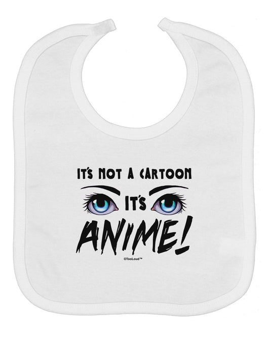Not A Cartoon Eyes Blue Baby Bib