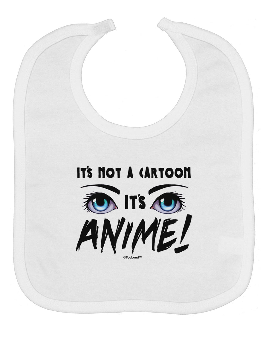 Not A Cartoon Eyes Blue Baby Bib