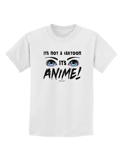 Not A Cartoon Eyes Blue Childrens T-Shirt-Childrens T-Shirt-TooLoud-White-X-Small-Davson Sales