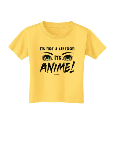 Not A Cartoon Eyes Blue Toddler T-Shirt-Toddler T-Shirt-TooLoud-Yellow-2T-Davson Sales