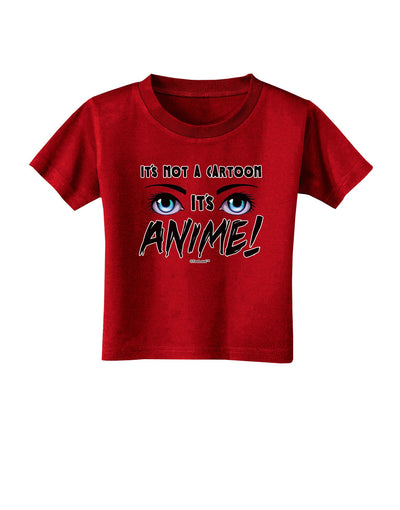 Not A Cartoon Eyes Blue Toddler T-Shirt Dark-Toddler T-Shirt-TooLoud-Red-2T-Davson Sales