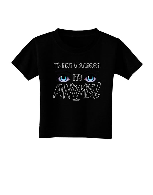 Not A Cartoon Eyes Blue Toddler T-Shirt Dark-Toddler T-Shirt-TooLoud-Black-2T-Davson Sales