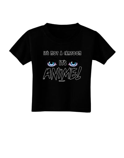 Not A Cartoon Eyes Blue Toddler T-Shirt Dark-Toddler T-Shirt-TooLoud-Black-2T-Davson Sales