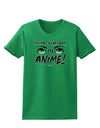 Not A Cartoon Eyes Green Womens Dark T-Shirt-TooLoud-Kelly-Green-X-Small-Davson Sales