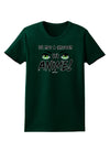 Not A Cartoon Eyes Green Womens Dark T-Shirt-TooLoud-Forest-Green-Small-Davson Sales