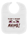 Not A Cartoon Eyes Magenta Baby Bib