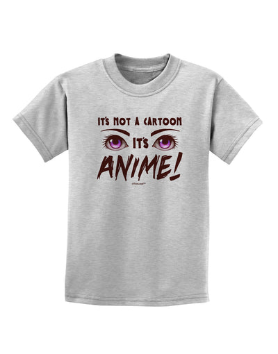 Not A Cartoon Eyes Magenta Childrens T-Shirt-Childrens T-Shirt-TooLoud-AshGray-X-Small-Davson Sales