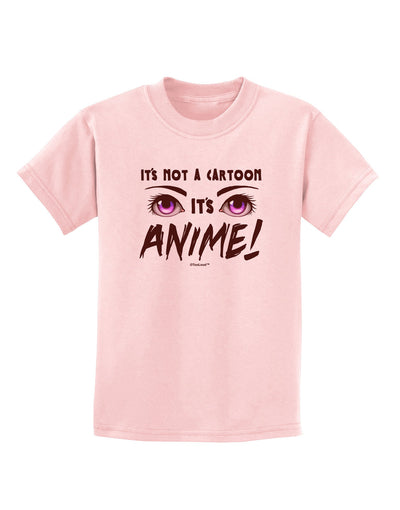 Not A Cartoon Eyes Magenta Childrens T-Shirt-Childrens T-Shirt-TooLoud-PalePink-X-Small-Davson Sales