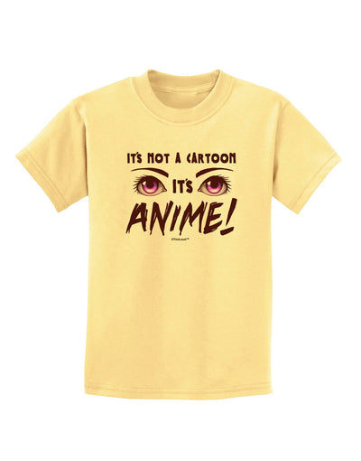 Not A Cartoon Eyes Magenta Childrens T-Shirt-Childrens T-Shirt-TooLoud-Daffodil-Yellow-X-Small-Davson Sales