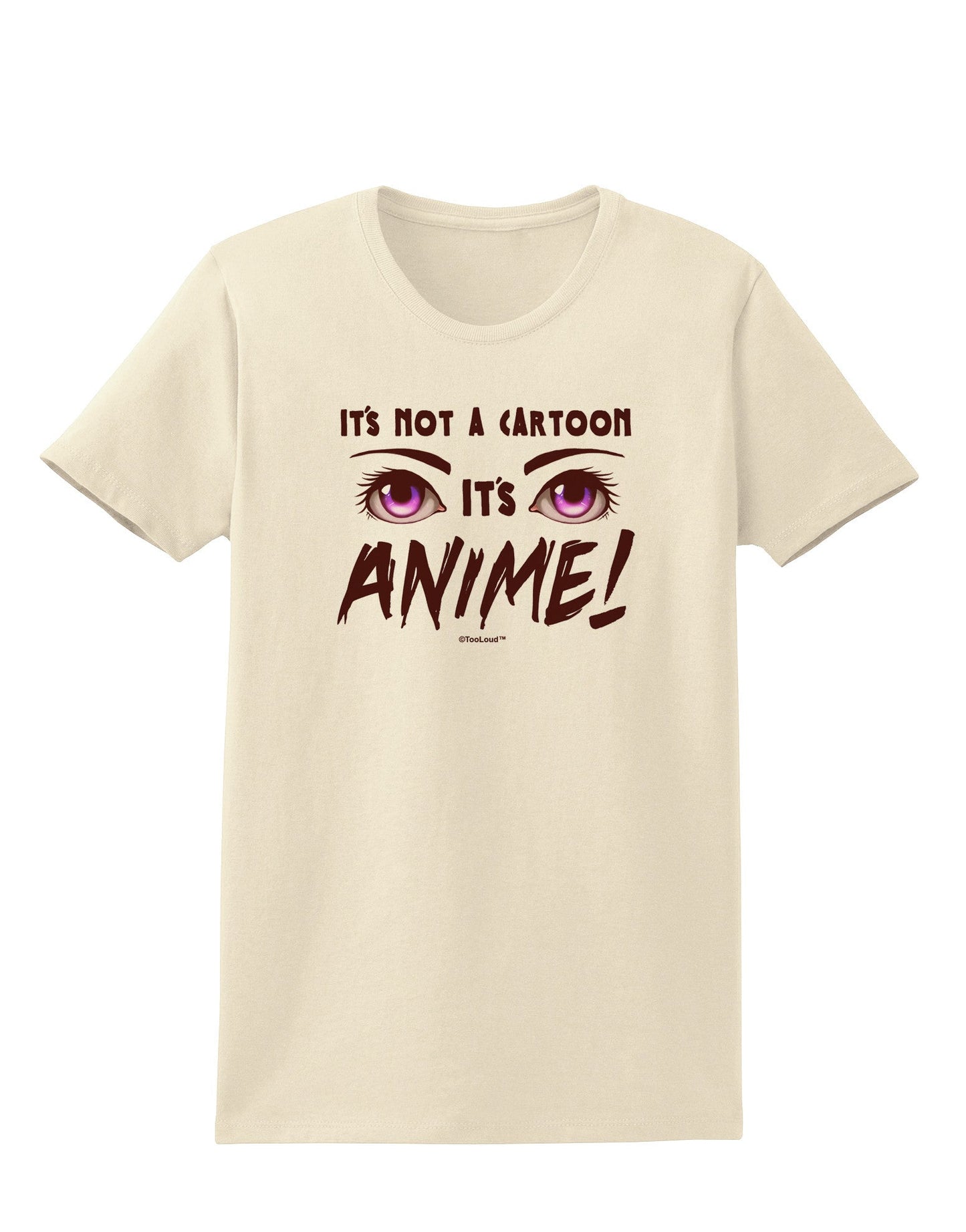 Not A Cartoon Eyes Magenta Womens T-Shirt-Womens T-Shirt-TooLoud-Natural-X-Small-Davson Sales