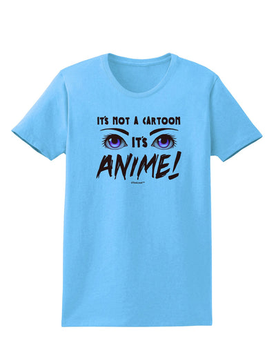 Not A Cartoon Eyes Magenta Womens T-Shirt-Womens T-Shirt-TooLoud-Aquatic-Blue-X-Small-Davson Sales