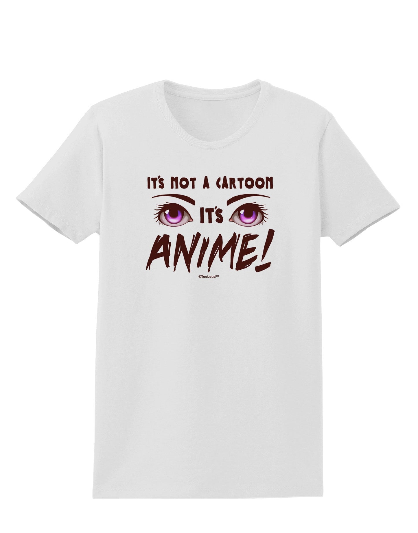Not A Cartoon Eyes Magenta Womens T-Shirt-Womens T-Shirt-TooLoud-White-X-Small-Davson Sales