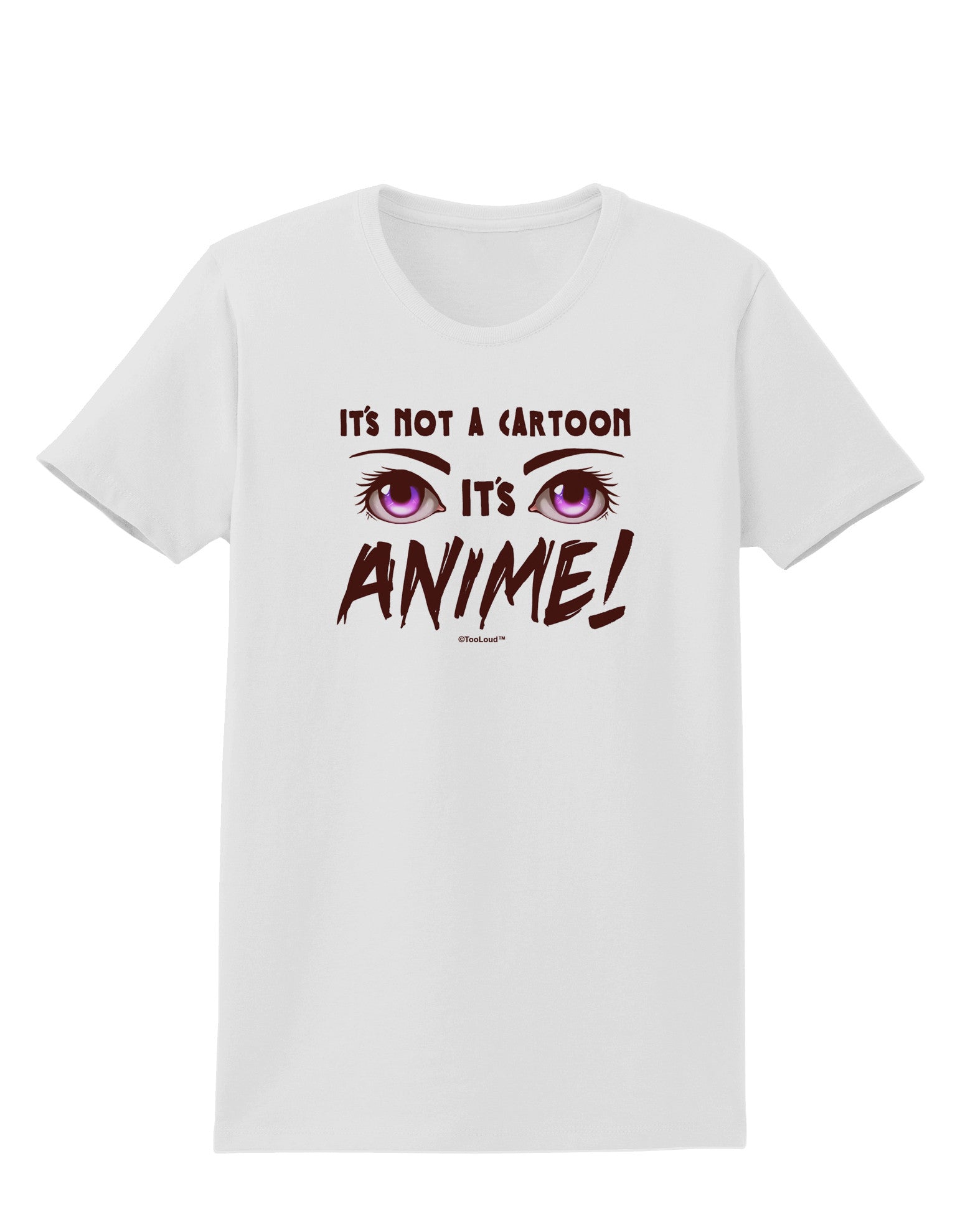 Not A Cartoon Eyes Magenta Womens T-Shirt-Womens T-Shirt-TooLoud-White-X-Small-Davson Sales