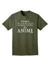 Not A Cartoon Text Adult Dark T-Shirt-Mens T-Shirt-TooLoud-Military-Green-Small-Davson Sales