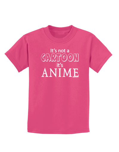 Not A Cartoon Text Childrens Dark T-Shirt-Childrens T-Shirt-TooLoud-Sangria-X-Small-Davson Sales