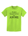 Not A Cartoon Text Childrens T-Shirt-Childrens T-Shirt-TooLoud-Lime-Green-X-Small-Davson Sales